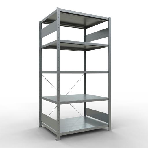 Produktbild Schulte Lagertechnik Stecksystem Grundregal MULTIplus250 mit Kreuzstrebe