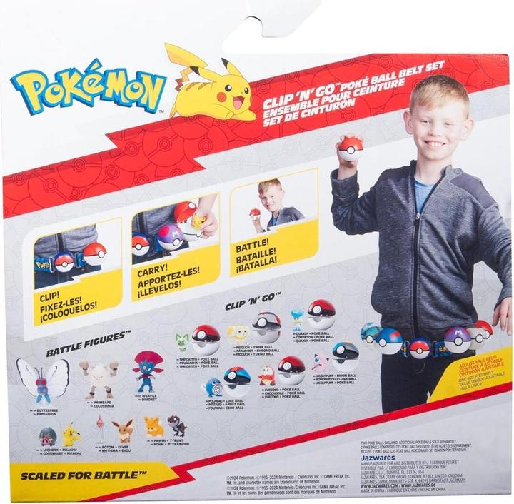 Actual product image Jazwares Pokémon Clip'n'Go Poké Belt Set (Assorted)