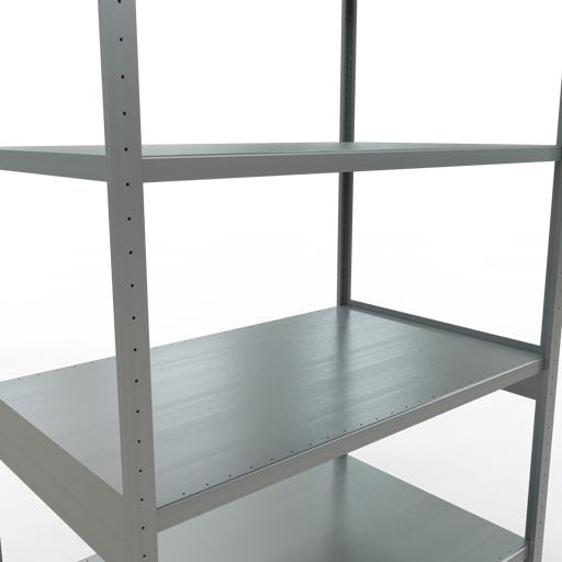 Actual product image Schulte Lagertechnik MULTIplus250 boltless basic shelving system with length ledgers