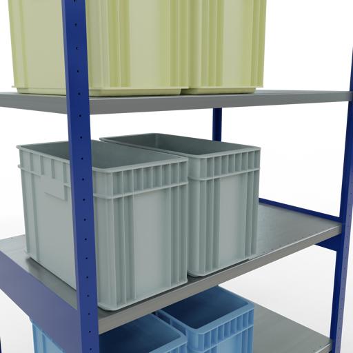 Actual product image Schulte Lagertechnik MULTIplus250 basic racking system with length ledgers