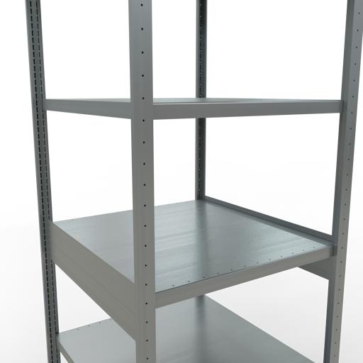 Actual product image Schulte Lagertechnik MULTIplus250 boltless basic shelving system with length ledgers