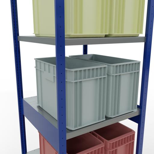 Actual product image Schulte Lagertechnik MULTIplus250 basic racking system with length ledgers