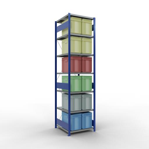 Actual product image Schulte Lagertechnik MULTIplus250 basic racking system with cross braces