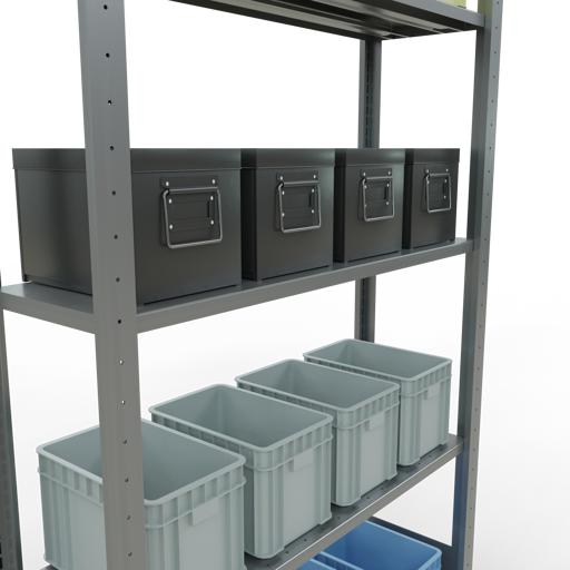 Actual product image Schulte Lagertechnik MULTIplus85 basic racking system with length ledgers