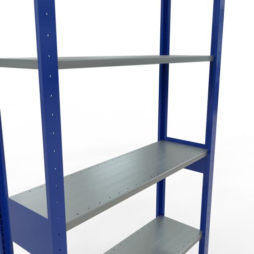 Actual product image Schulte Lagertechnik MULTIplus85 boltless basic shelving system with length ledgers