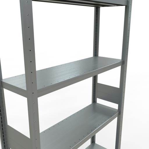 Actual product image Schulte Lagertechnik MULTIplus330 boltless basic shelving system with length ledgers