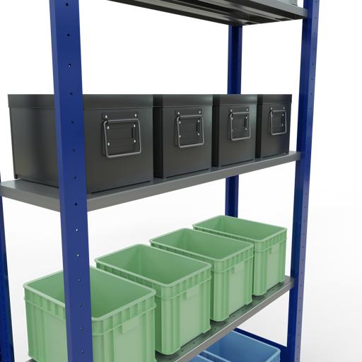 Actual product image Schulte Lagertechnik MULTIplus85 basic racking system with length ledgers