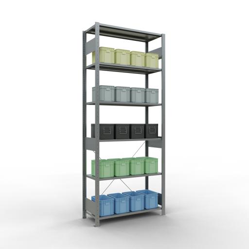 Actual product image Schulte Lagertechnik MULTIplus85 basic racking system with cross braces