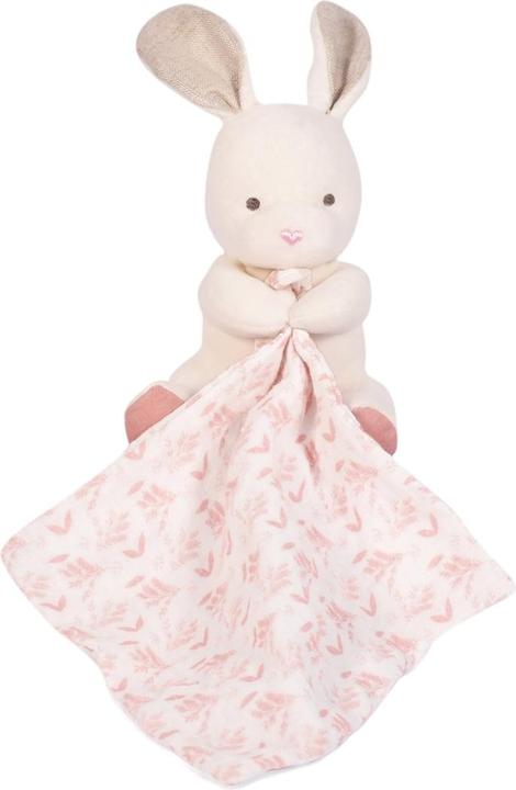 Image du produit Doudou et Compagnie Lapin bio avec doudou,rose 15cm