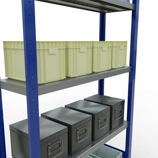 Actual product image Schulte Lagertechnik MULTIplus330 basic racking system with length ledgers