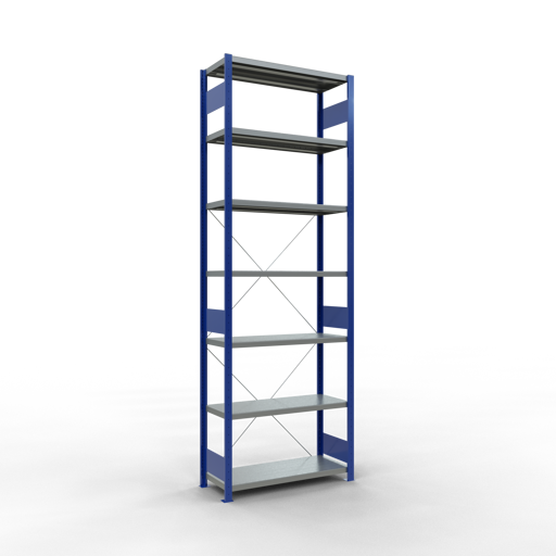 Stecksystem Grundregal MULTIplus330 mit Kreuzstrebe