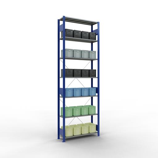 Actual product image Schulte Lagertechnik MULTIplus85 basic racking system with cross braces