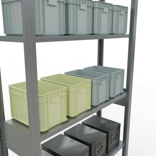 Actual product image Schulte Lagertechnik MULTIplus85 basic racking system with length ledgers