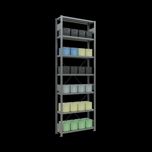 Actual product image Schulte Lagertechnik MULTIplus330 basic racking system with cross brace