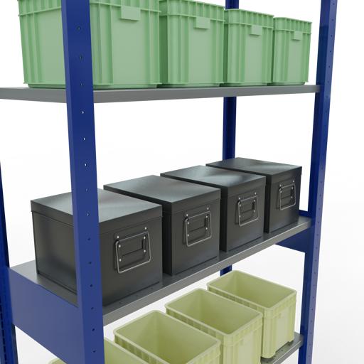 Actual product image Schulte Lagertechnik MULTIplus85 basic racking system with length ledgers