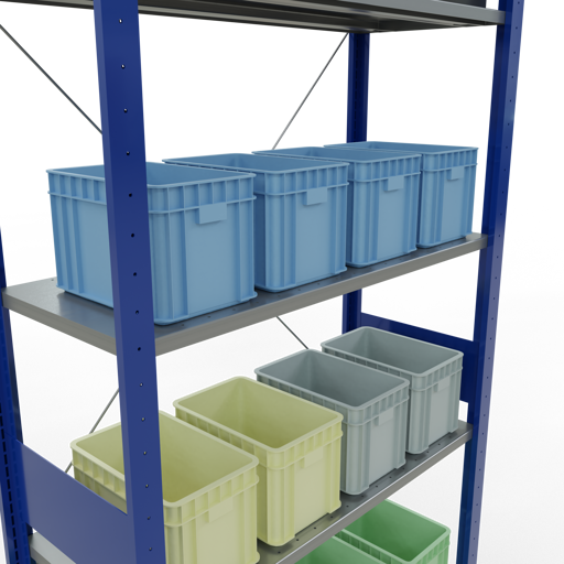 Actual product image Schulte Lagertechnik MULTIplus85 basic racking system with cross braces
