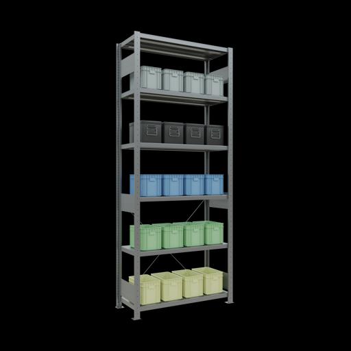 Immagine prodotto Schulte Lagertechnik MULTIplus330 sistema di scaffalatura di base senza viti con traversa