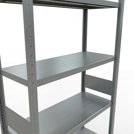 Actual product image Schulte Lagertechnik MULTIplus330 boltless basic shelving system with length ledgers