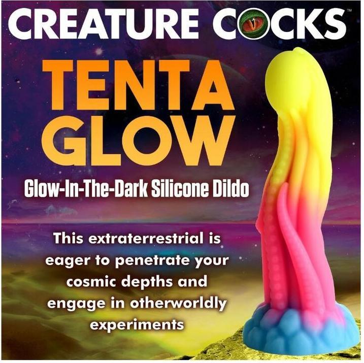 Actual product image Frisky Tenta Phosphoreszierender Silikondildo