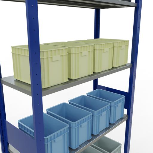 Actual product image Schulte Lagertechnik MULTIplus85 basic racking system with length ledgers