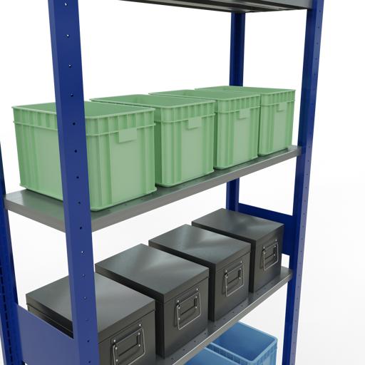 Actual product image Schulte Lagertechnik MULTIplus85 basic racking system with length ledgers