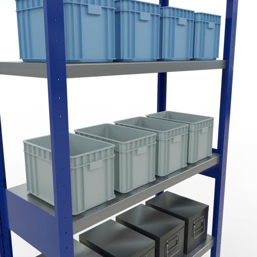 Actual product image Schulte Lagertechnik MULTIplus330 basic racking system with length ledgers