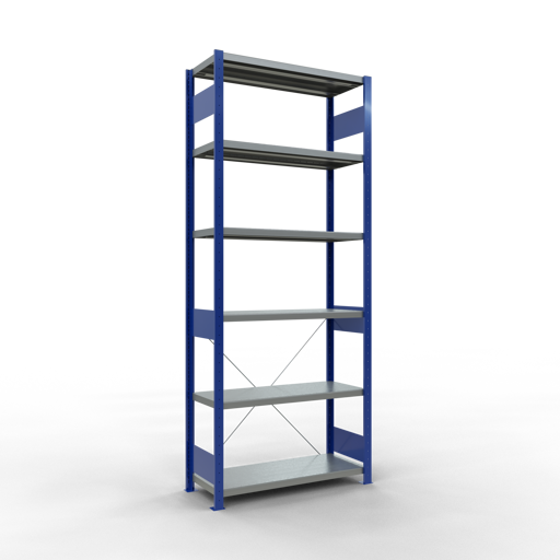 Stecksystem Grundregal MULTIplus330 mit Kreuzstrebe