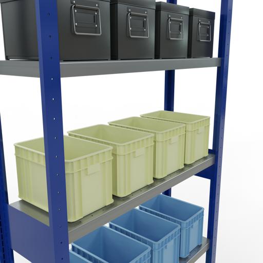 Actual product image Schulte Lagertechnik MULTIplus330 basic racking system with length ledgers