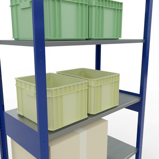 Actual product image Schulte Lagertechnik MULTIplus85 basic racking system with length ledgers