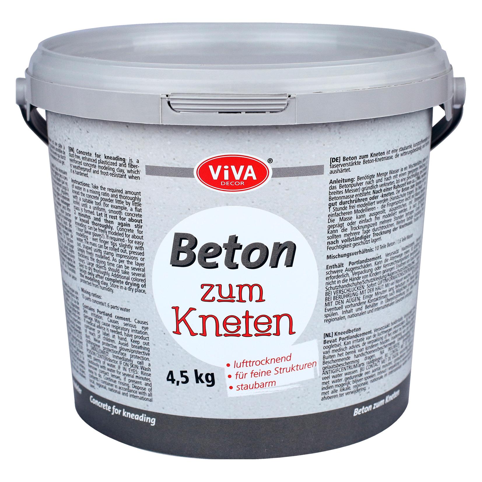 Viva Decor Beton Om Te Kneden, Emmer Van 1, 5 Kg