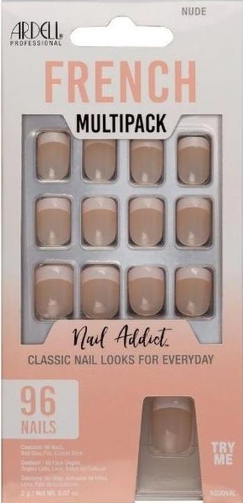 Produktbild Ardell Nail Addict French Multipack Nude 96 Stk (Kunstnägel, Nude)