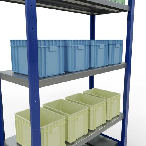 Actual product image Schulte Lagertechnik MULTIplus330 basic racking system with length ledgers