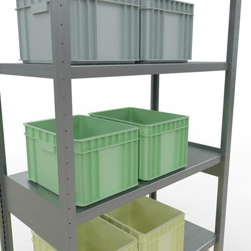 Actual product image Schulte Lagertechnik MULTIplus330 basic racking system with length ledgers