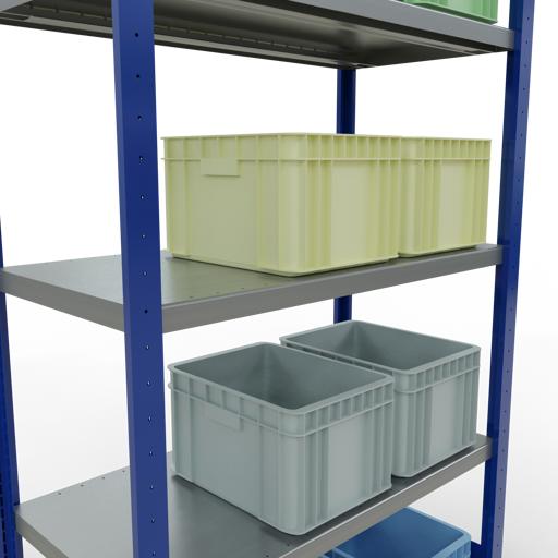 Actual product image Schulte Lagertechnik MULTIplus330 basic racking system with length ledgers