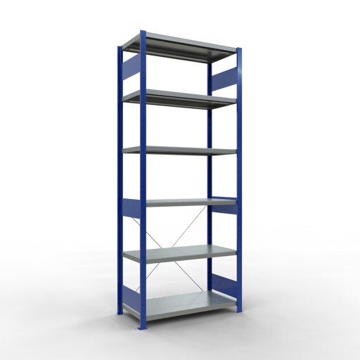 Stecksystem Grundregal MULTIplus330 mit Kreuzstrebe