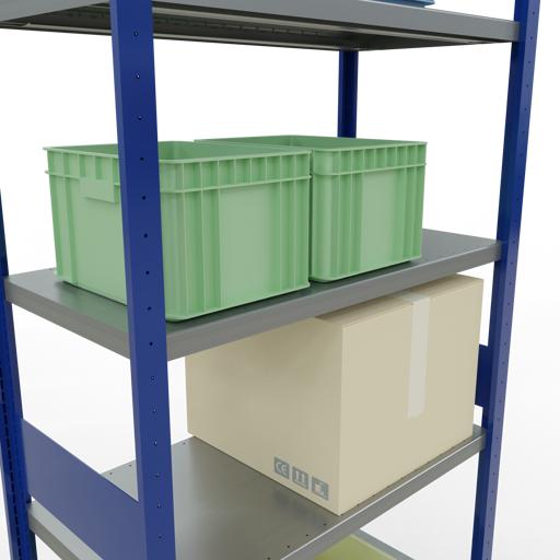 Actual product image Schulte Lagertechnik MULTIplus330 basic racking system with length ledgers