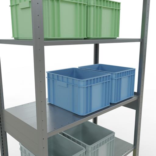 Actual product image Schulte Lagertechnik MULTIplus85 basic racking system with length ledgers