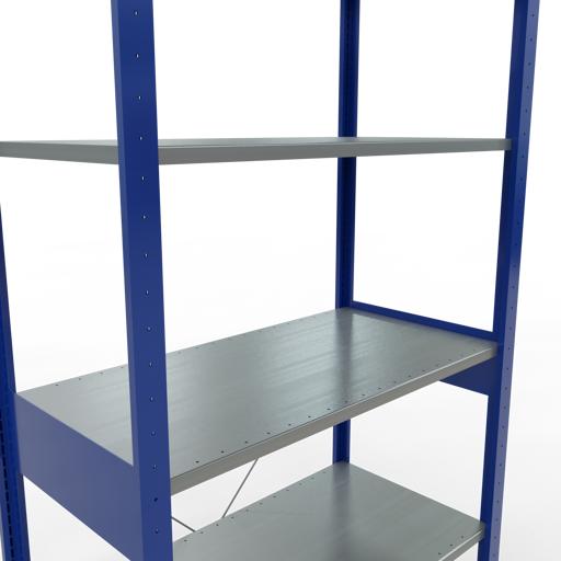 Actual product image Schulte Lagertechnik MULTIplus85 boltless basic shelving system with cross brace