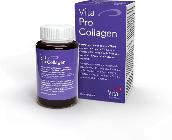Produktbild Vita PRO Kollagen MSM Kiefernrinde OPC Astaxanthin und mehr (90 Stück, Kapseln, 313 g)