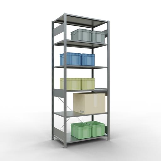 Actual product image Schulte Lagertechnik MULTIplus85 basic racking system with cross braces