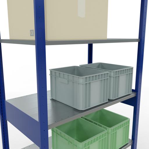 Actual product image Schulte Lagertechnik MULTIplus85 basic racking system with length ledgers