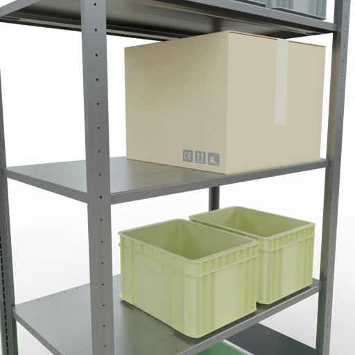 Actual product image Schulte Lagertechnik MULTIplus85 basic racking system with length ledgers