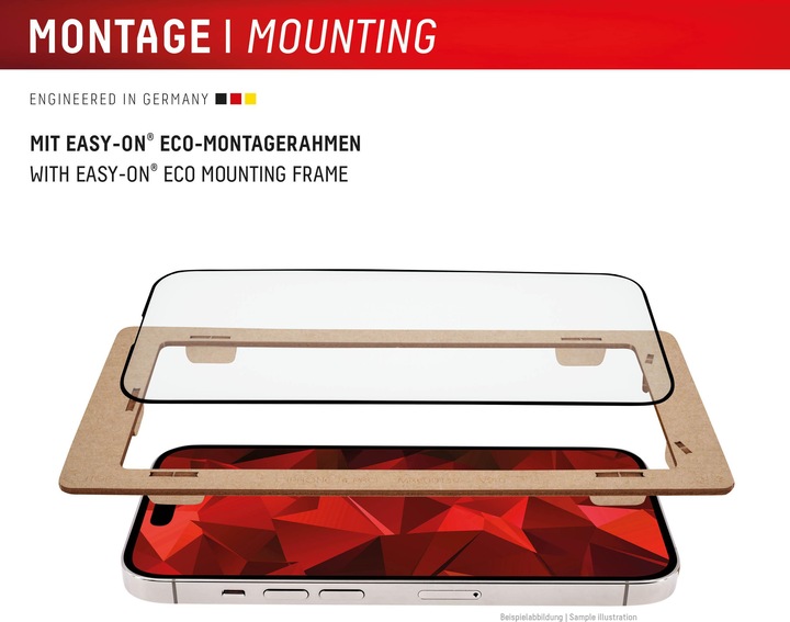 Actual product image Displex Premium Glass, Full Cover Anti-Reflex Panzerglas (1 Piece, Samsung Galaxy S24 Ultra)