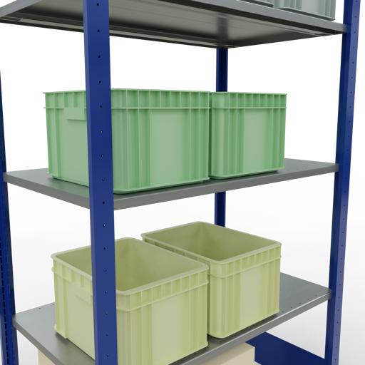 Actual product image Schulte Lagertechnik MULTIplus85 basic racking system with length ledgers