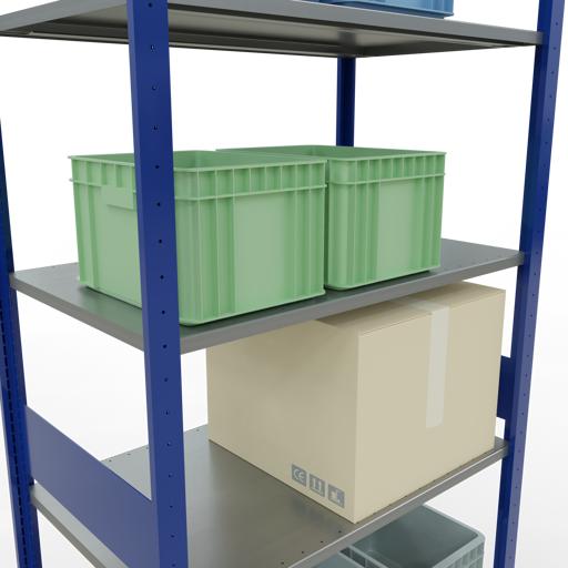 Actual product image Schulte Lagertechnik MULTIplus85 basic racking system with length ledgers