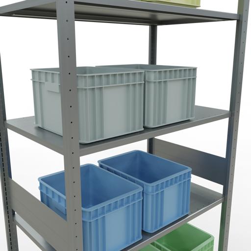 Actual product image Schulte Lagertechnik MULTIplus85 basic racking system with length ledgers