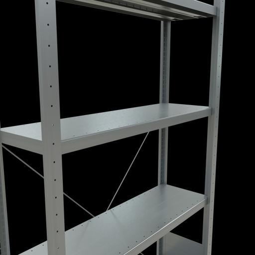 Image du produit Schulte Lagertechnik Système d'étagères de base MULTIplus330 sans boulons avec entretoise transversale