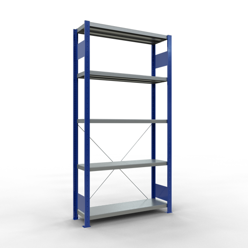 Stecksystem Grundregal MULTIplus330 mit Kreuzstrebe