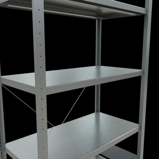 Actual product image Schulte Lagertechnik MULTIplus330 boltless basic shelving system with cross brace