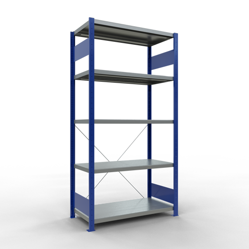 Stecksystem Grundregal MULTIplus330 mit Kreuzstrebe